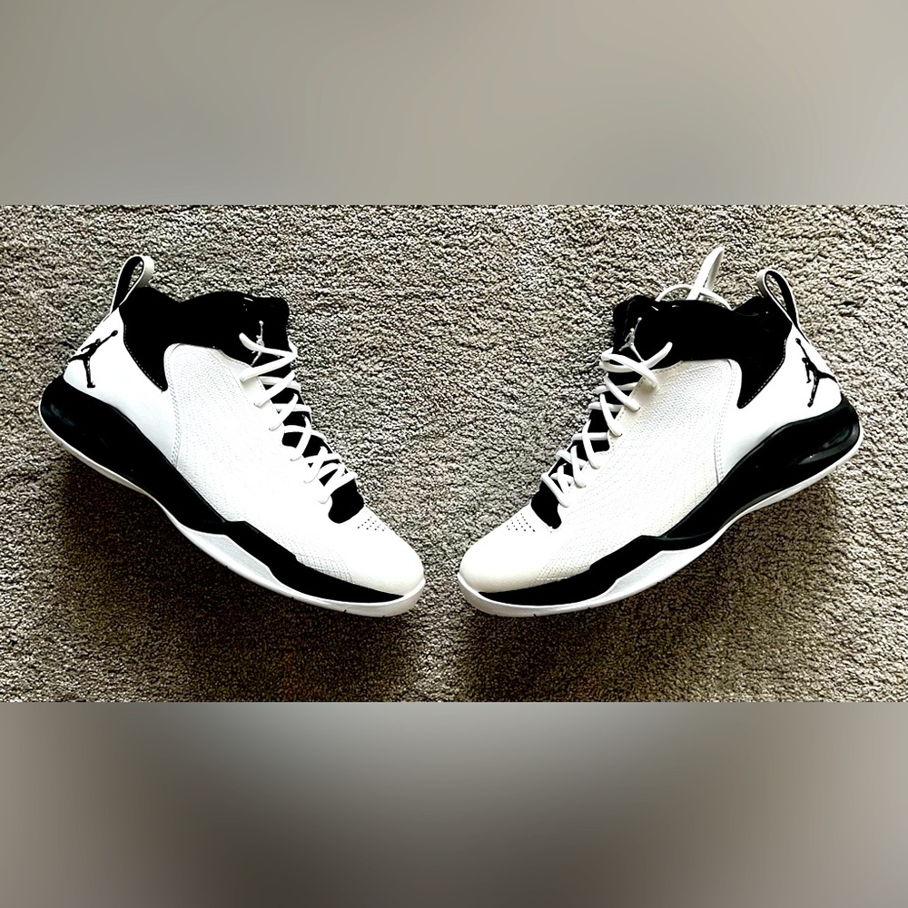 Michael Jordan Fly 23 Size 12 Men’s High Top Shoes - White/ Black